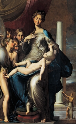 Il Parmigianino: Virgen del cuello largo. 1534-40. Florencia. Uffizi