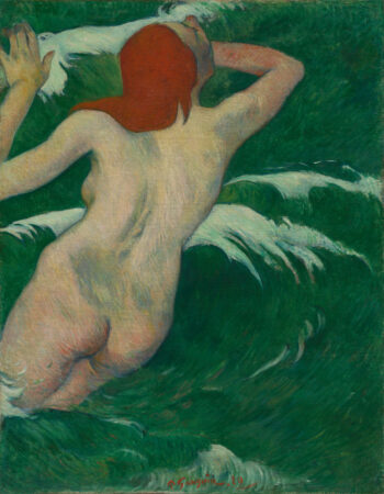 Paul Gauguin: «En las olas (Ondina I)», 1889 (Dans les vagues, Ondina I). Óleo sobre lienzo, 95,5 × 72,4 cm. The Cleveland Museum of Art, Cleveland (Donación de Mr. and Mrs. William Powell Jones, 1978.63).