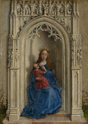 Rogier van der Weyden (1399-1464): La Virgen con el Niño entronizada, hacia 1433.