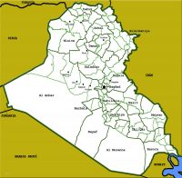 Mapa de Irak
