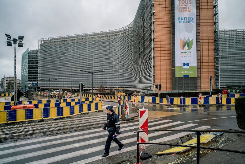 La sede de la Comisión Europea en Bruselas. Credit Tomas Munita para The New York Times 