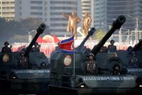 A military parade in Pyongyang, North Korea, in October. Credit Wong Maye-E/Associated Press