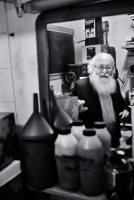 Adolfo Kaminsky in a darkroom in 2014. As a teenager in World War II, he forged passports for French Jews. Raphael Zubler