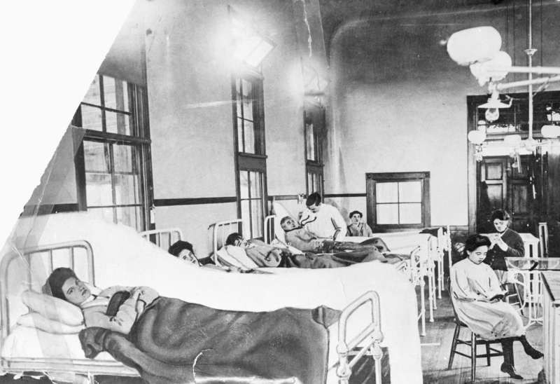 Mary Mallon, foreground, became known as Typhoid Mary and died after being quarantined for 23 years. Credit Bettmann, via Getty Images