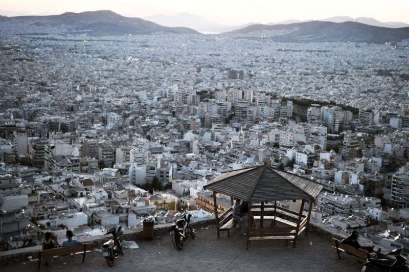 The urban sprawl of Athens. Construction of homes has collapsed across Greece, dropping by 95 percent from 2007 to 2016. Louisa Gouliamaki/Agence France-Presse — Getty Images
