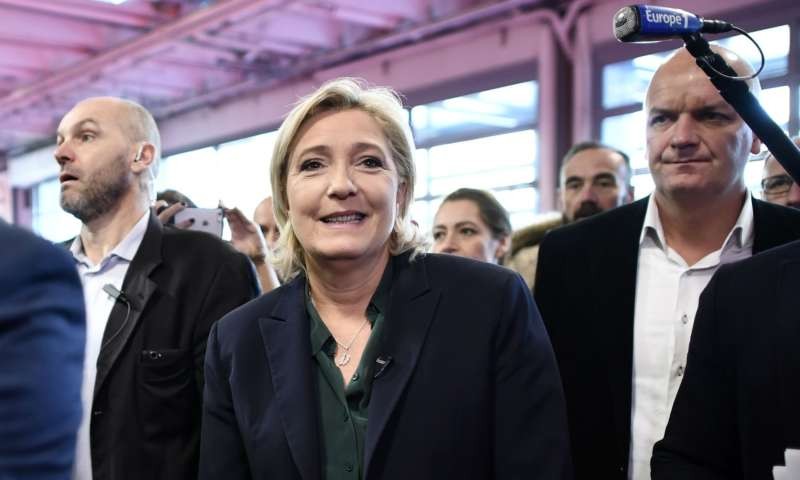 Front National presidential candidate Marine Le Pen in Paris on Friday: ‘Given the track record polling, the forecast that Le Pen will not become France’s president is more alarming than comforting.’ Photograph: Philippe Lopez/AFP/Getty Images