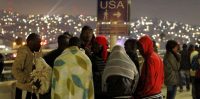 Haitians migrants wait to make their way to the U.S. and seek asylum at the San Ysidro Port of Entry in Tijuana, Mexico, July 15, 2016. REUTERS/Jorge Duenes/File Photo - RTSNYD6