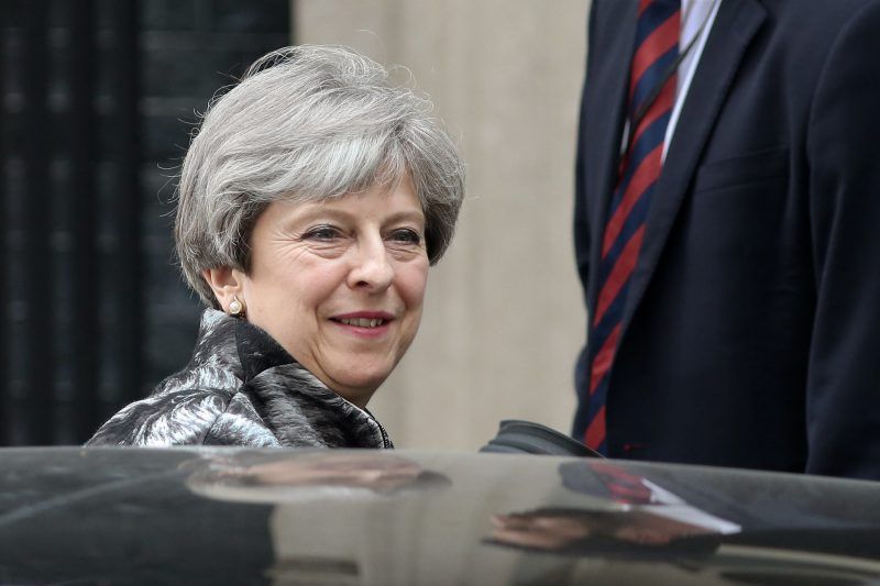 British Prime Minister Theresa May at 10 Downing Street on Monday. Credit Jack Taylor/Getty Images