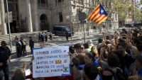 Protesta independentista ante el Tribunal Superior de Justicia de Cataluña (EFE)