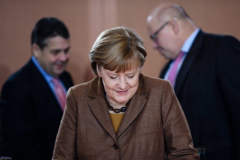 Chancellor Angela Merkel at a cabinet meeting in Berlin this week. Credit Clemens Bilan/European Pressphoto Agency