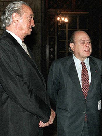 Joaquim Xicoy junto a Jordi Pujol