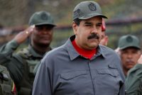 El presidente de Venezuela, Nicolás Maduro, en la base militar Fuerte Tiuna en Caracas el 24 de febrero de 2018 Credit Marco Bello/Reuters