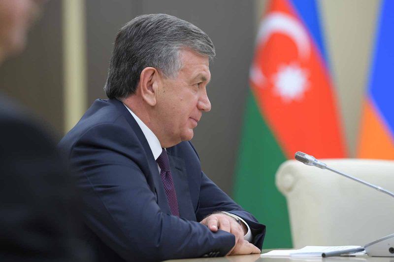 Alexei Druzhinin/Sputnik/AP Images President of the Republic of Uzbekistan Shavkat Mirziyoyev, 2017