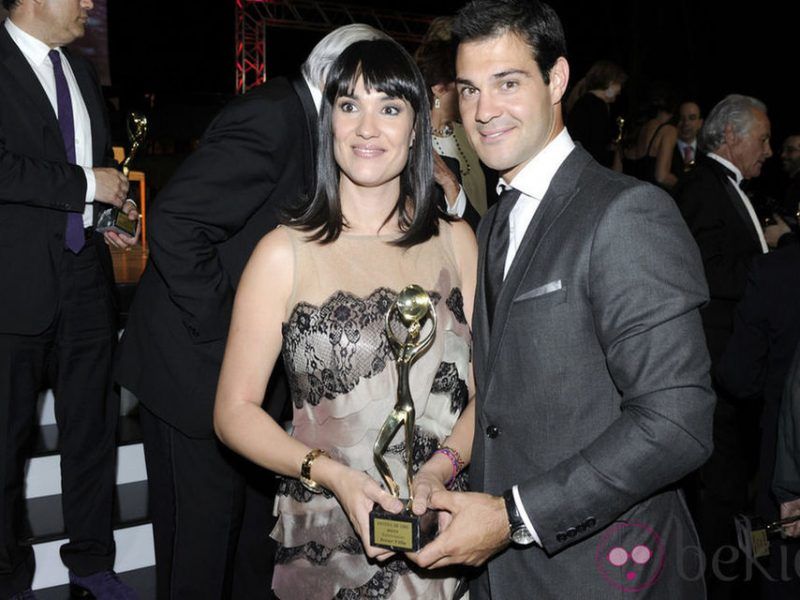 Irene Villa recogió junto a su marido el premio Antena de Oro en 2012.