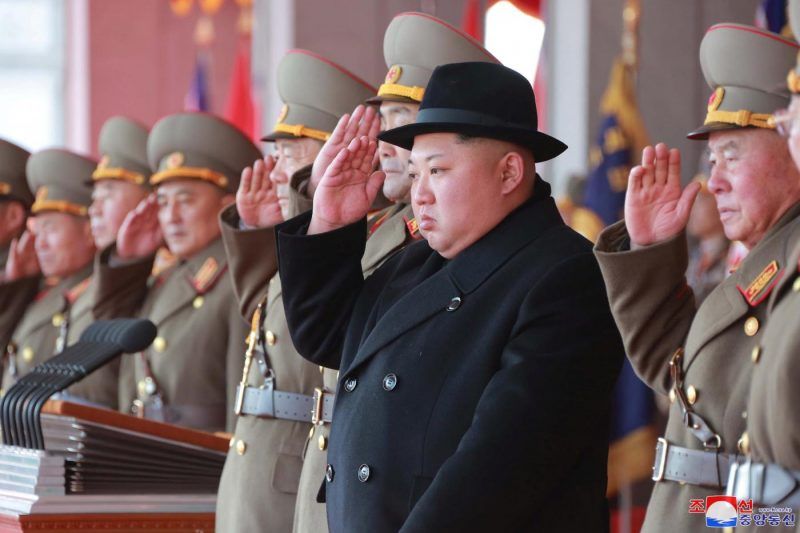 Kim in Pyongyang, February 2018. KCNA / REUTERS