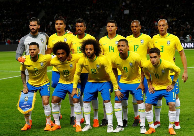 En un amistoso, en marzo de 2018, la selección brasileña, que debutará en el Mundial el domingo 17 de junio, enfrentó a la escuadra alemana en Berlín. Credit Fabrizio Bensch/Reuters 