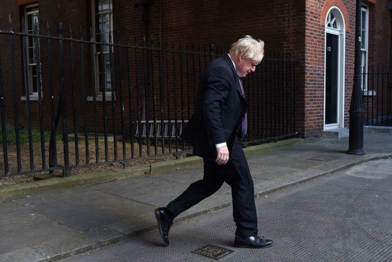 Former UK foreign secretary Boris Johnson arrives at Downing Street for a cabinet meeting in London on July 3. (Andy Rain/EPA-EFE/Shutterstock)