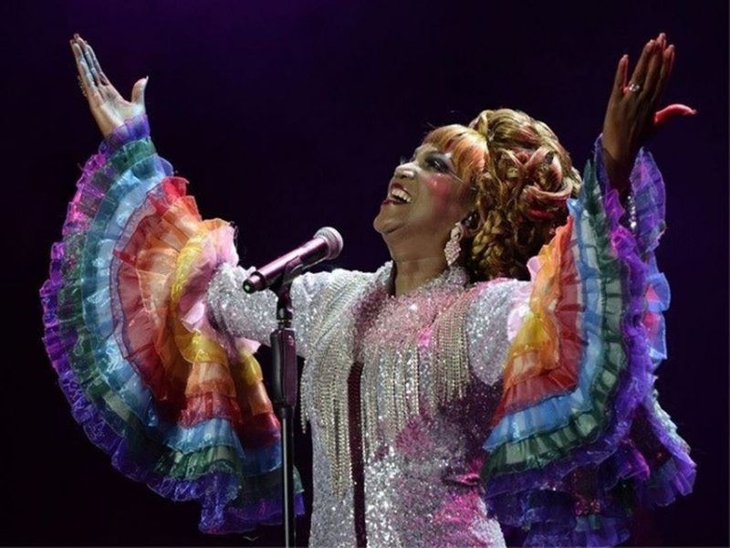 Lucrecia, durante el espectáculo 'Celia Cruz, El Musical' EP / Starlite