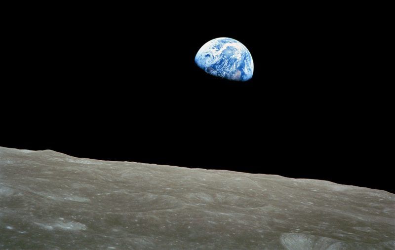 From Apollo Eight, the famous view of planet Earth as seen from the Moon in December 1968. Credit NASA, via European Pressphoto Agency