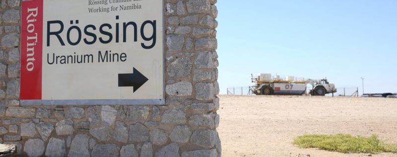 Mine d'uranium exploitée par Rio Tinto. Namibie, 23 février 2017. © Reuters/Siphiwe Sibeko
