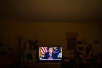 Cuando se cumplieron dieciocho días del cierre de administración en Estados Unidos, el presidente Donald Trump dio su primer discurso en horario estelar en las cadenas televisivas de su país. Credit Joshua Bright para The New York Times