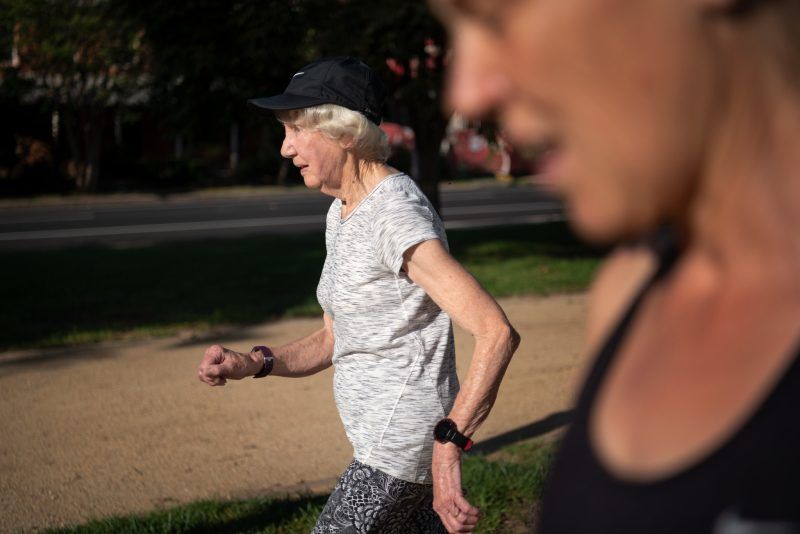Heather Lee, 92, holds five world records and eight Australian ones. Credit Matthew Abbott for The New York Times