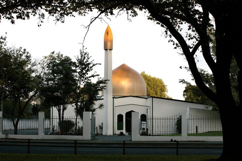 Al Noor Mosque, where one of two anti-Muslim terrorist attacks took place in Christchurch, New Zealand, on Friday. Credit Martin Hunter/SNPA, via Reuters
