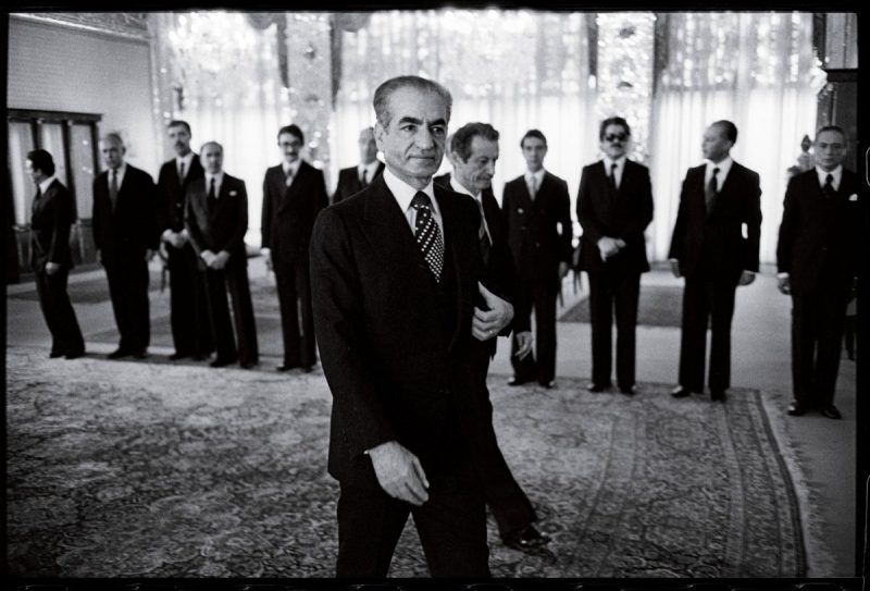 Shah Mohammad Reza Pahlavi at Niavaran Palace in Tehran, January 1979.