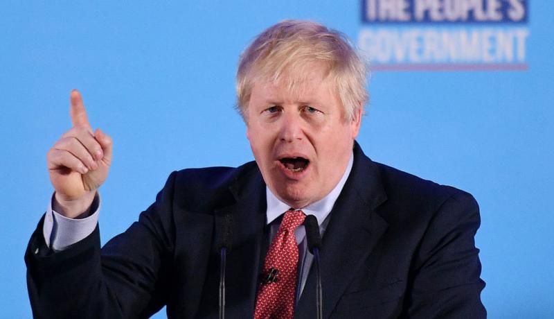  Boris Johnson speaks after the Conservatives secured a majority in the UK general election. Photo: Getty Images. 