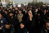 Demonstrators in Tehran protested after a U.S. airstrike killed Maj. Gen. Qassim Suleimani, leader of the Quds Force of the Islamic Revolutionary Guards Corps.Credit...Vahid Salemi/Associated Pres