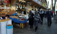 ‘Stores across the country still heave with goods; this self-sufficiency, borne of years of isolation, now works to Iran’s advantage.’ Grand bazar, Tehran. Photograph: Wana News Agency/Reuters