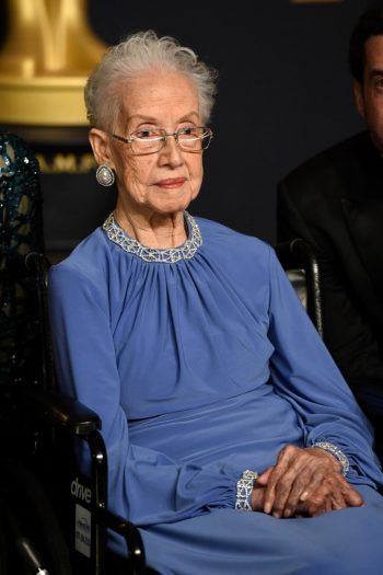 Katherine Johnson, the NASA mathematician and inspiration for the film, “Hidden Figures,” at the 2017 Oscars at the Dolby Theatre in Los Angeles. Credit Jordan Strauss/Invision, via Associated Press