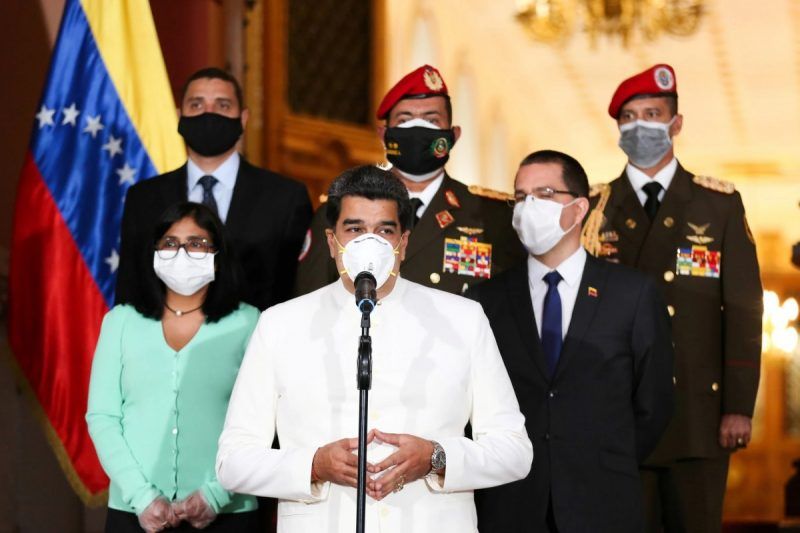 Nicolás Maduro en Caracas, el 30 de marzo de 2020. Credit Palacio de Miraflores vía Reuters