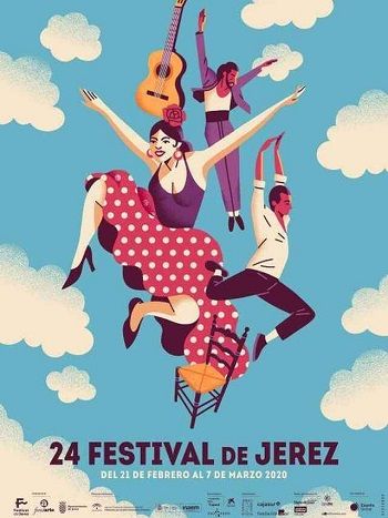 Cartel de la 24ª edición del Festival de Flamenco de Jerez.