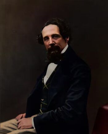  Retrato en color de Charles Dickens basado en una imagen tomada por George Herbert Watkins entre 1858 y 1859, y que fue encargada por el Museo Dickens para conmemorar el 150 aniversario de la muerte del escritor. DickensMuseum/Oliver Clyde 