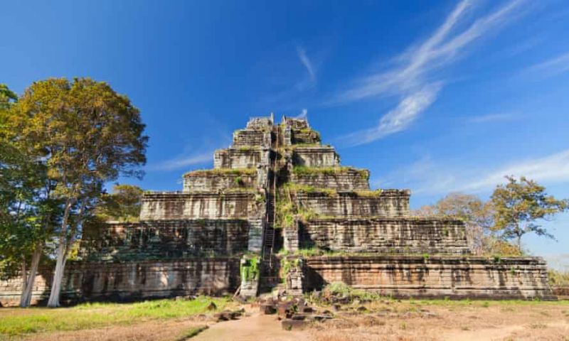 ‘It is impossible to undo the damage done to Cambodia by decades of looting.’ The ancient Khmer pyramid in Koh Kher, Cambodia. Photograph: Ivan Synieokov/Alamy