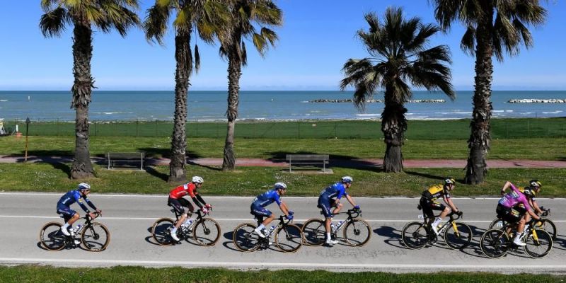  The 56th Tirreno-Adriatico 2021 cycle race by the Adriatic Sea in Lido di Fermo, Italy. Photo by Tim de Waele/Getty Images. 
