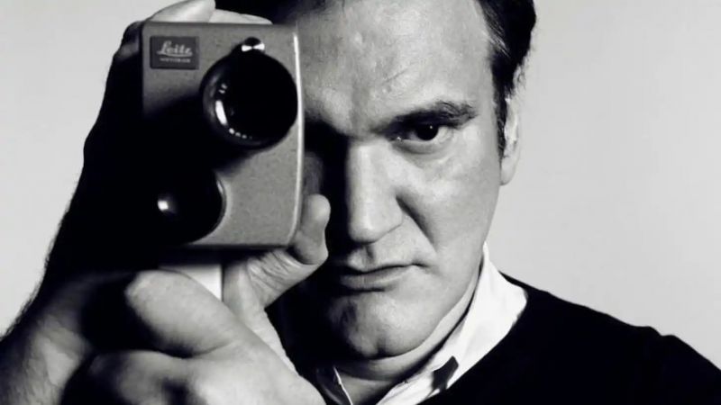 Quentin Tarantino, armado con una Leica