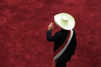 Pedro Castillo, presidente del Perú, en julio de este año durante la ceremonia de investidura presidencial. Credit Congreso de la República del Perú/EPA vía Shutterstock