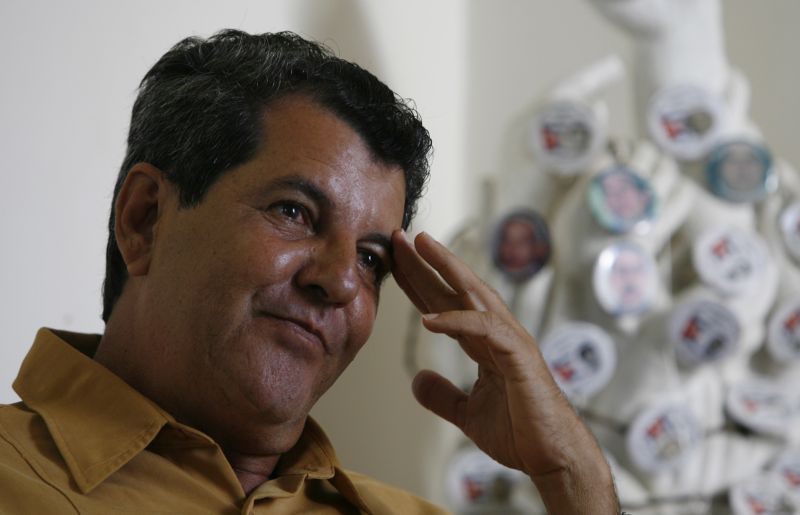 Oswaldo Payá, seen here in 2006, was killed in July 2012 while in a car in Cuba. (Javier Galeano/AP) 