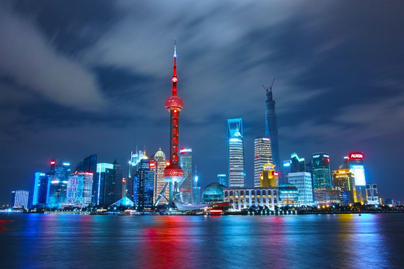 Foto panorámica de Wai Tan en Shanghái, China. Foto: Li Yang