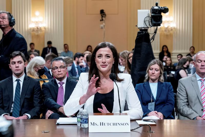 The dramatic testimony of Cassidy Hutchinson, an aide to former White House Chief of Staff Mark Meadows, shone a damning light on Donald Trump’s actions as the Capitol Hill riot unfolded on January 6 last year © Andrew Harnik/Pool/Reuters