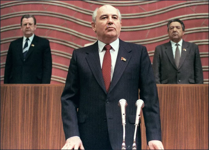 Mikhail Gorbachev in Moscow in March 1990. (V.Armand/AFP/Getty Images) 