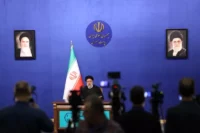 Iranian President Ebrahim Raisi in Tehran, August 2022. Wana News Agency / Reuters
