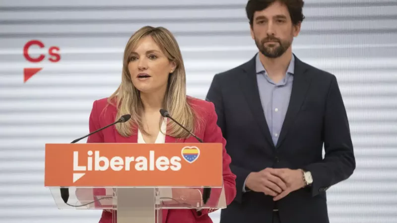 Patricia Guasp y Adrián Vázquez, líderes de 'Renace tu Partido', la candidatura ganadora de las primarias para liderar Ciudadanos. EFE