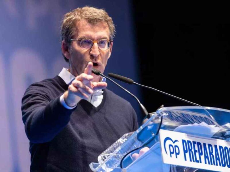 Alberto Núñez Feijóo, en un congreso del Partido Popular. Europa Press