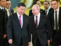 Chinese President Xi Jinping and Russian President Vladimir Putin in Moscow in June 2019. (Alexander Zemlianichenko/AP)