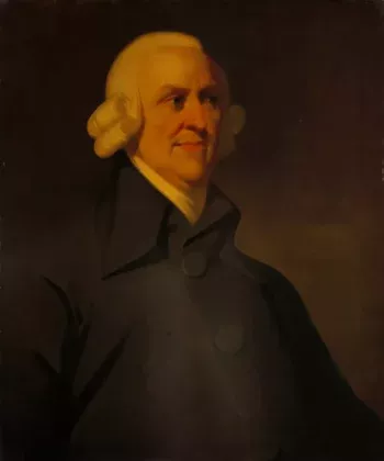Retrato póstumo de Adam Smith por autor anónimo, c. 1795 (Galería Nacional de Escocia)
