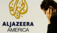 Logo de la versión en inglés del canal de televisión Al Jazeera. Reuters