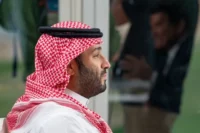 Saudi Arabian Crown Prince Mohammed bin Salman in Neom, Saudi Arabia, September 2023. Saudi Press Agency / Reuters